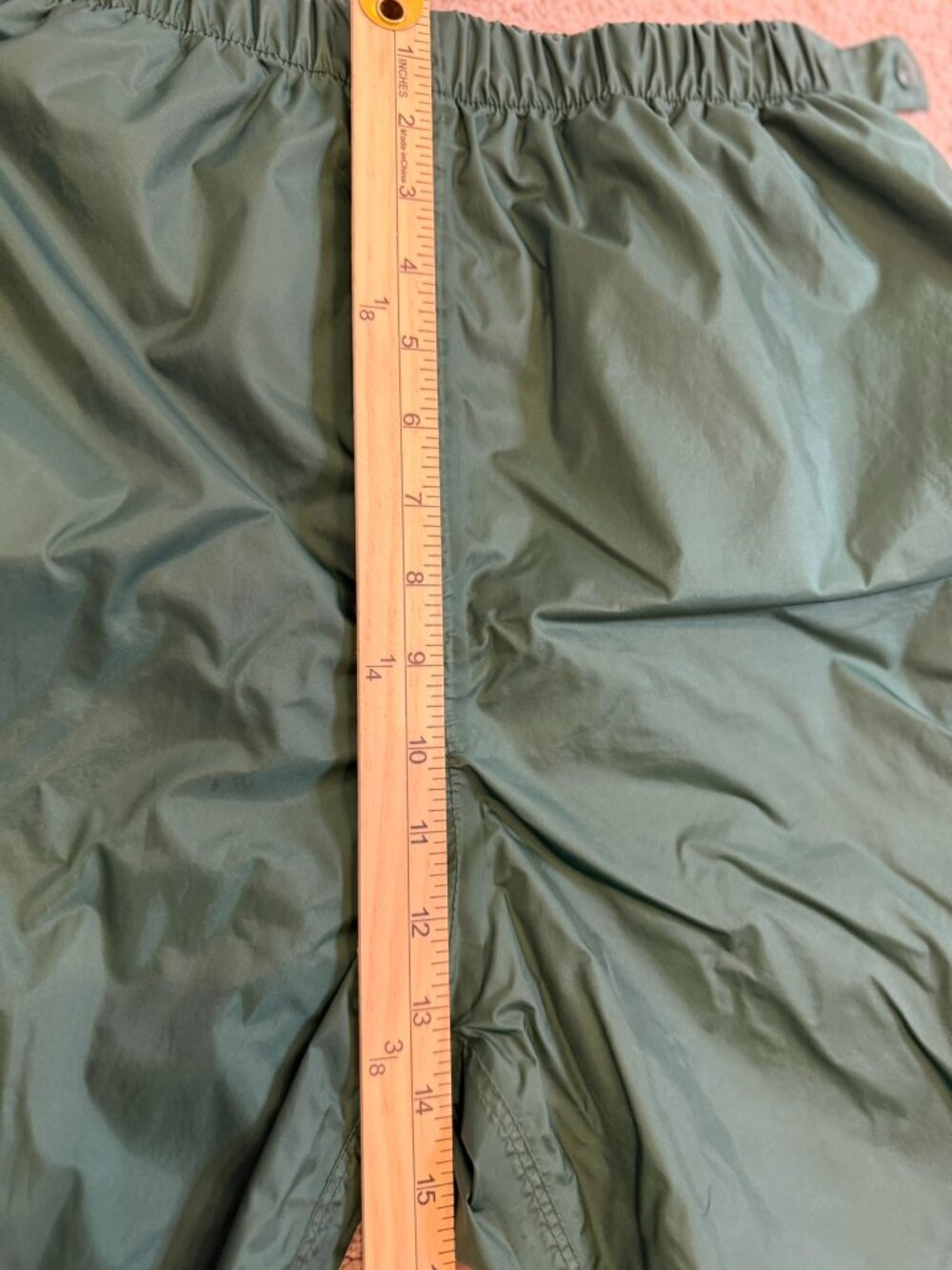 WearGuard Waterproof Nylon Work Pants Green Size M - Picture 8 of 11